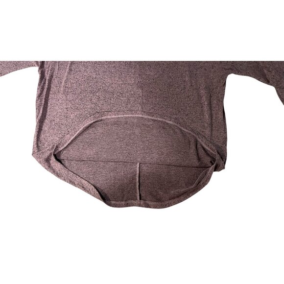 Market & Spruce Purple Heathered 3/4 Sleeve Womens Top L Soft Casual Shirt - Picture 7 of 10